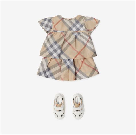 burberry checked cotton blouse.